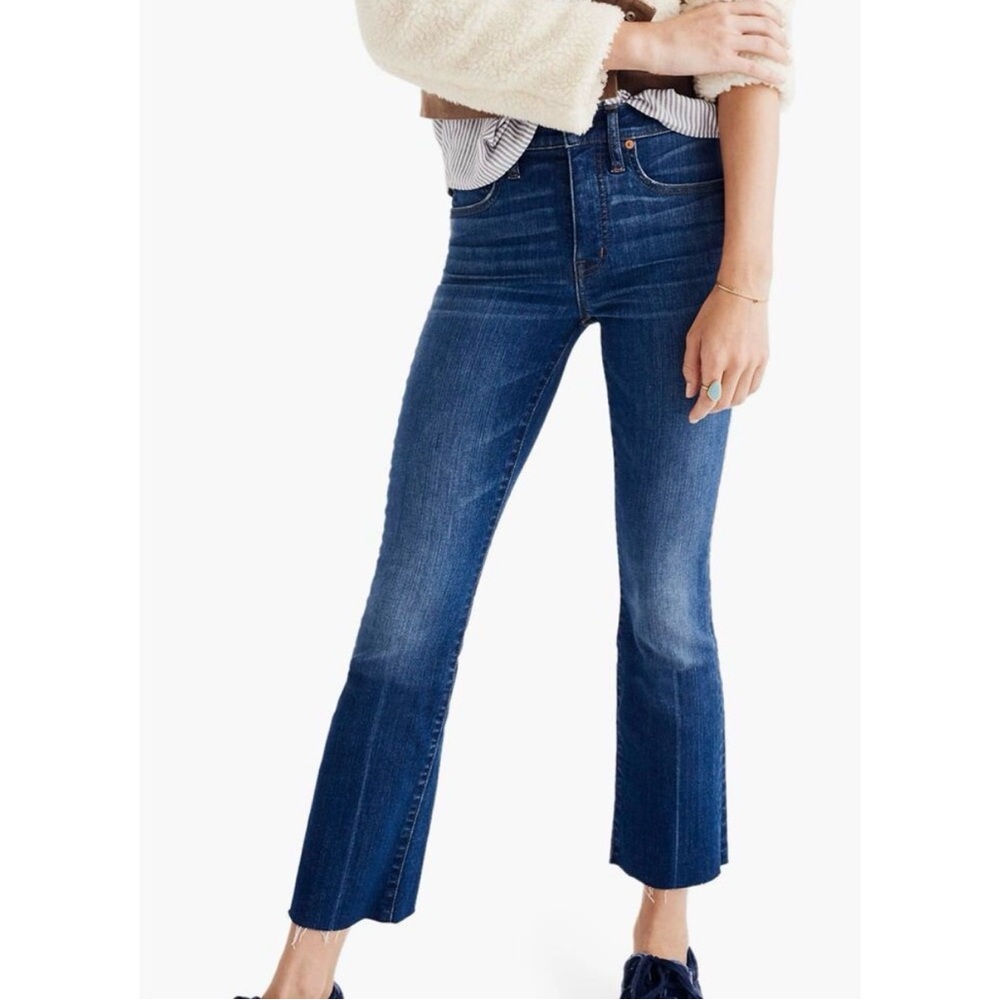 ☀️3/$15 Madewell Cali Demi-Boot Jeans Raw-Hem Edition 25